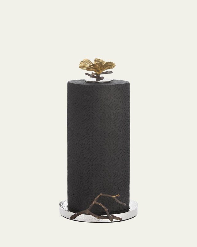 Butterfly Ginkgo Paper Towel Holder